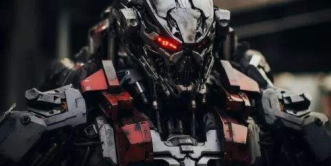 Mecha Demon Cinematic Hasselblad Photography