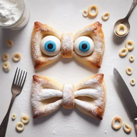 Puff Pastry Owl in Pixar Animation Style