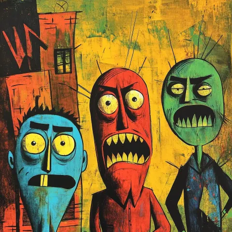 Acrylic Doodles on Canvas