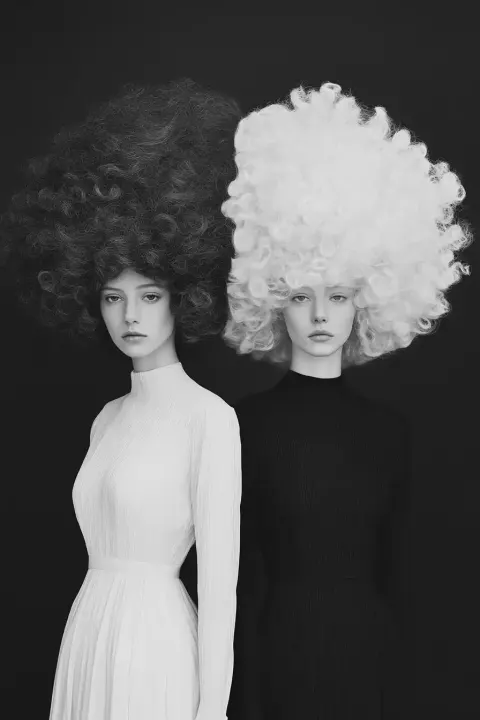 Contrasting Women in Hair