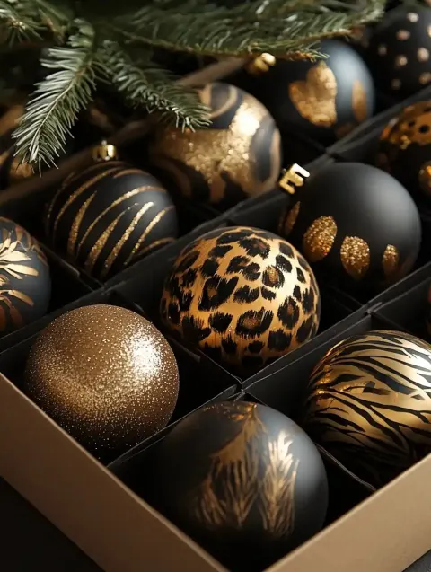 Ornate Glass Ornaments Set