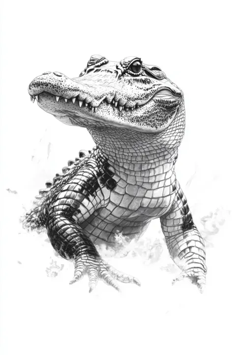 Monochromatic Alligator in Motion