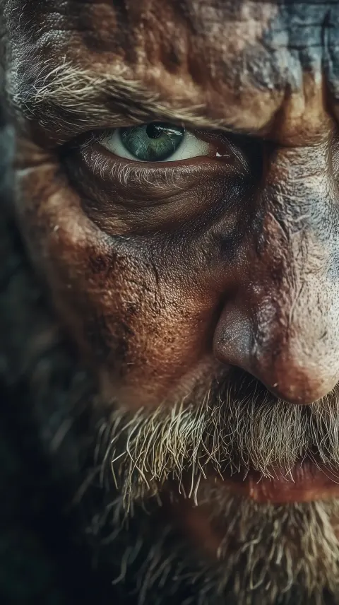 Cinematic Viking Portrait Close-Up