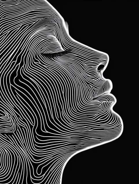 Abstract Fashion Sound Waves