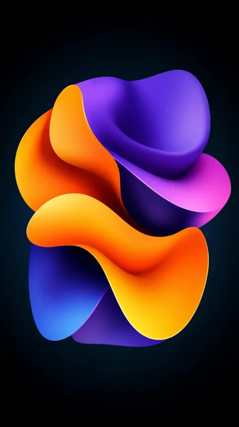 3D Abstract Waves Render