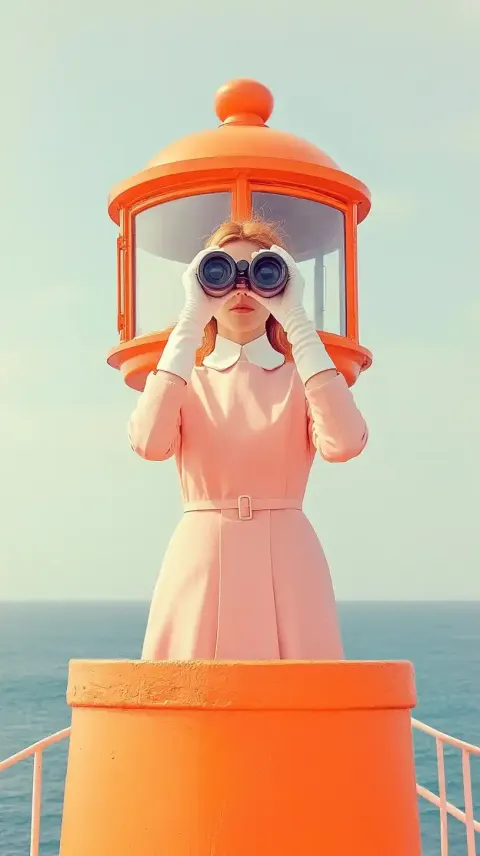 Wes Anderson Lighthouse Scene