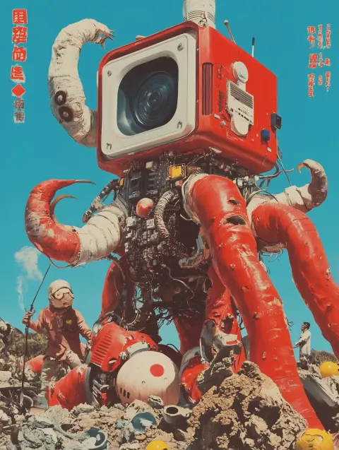 Retro Quantum Computing Poster