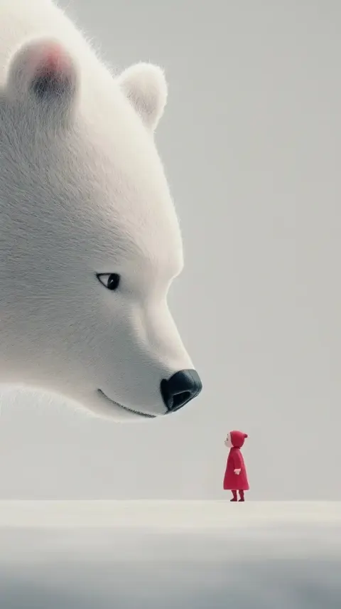 Minimalist Bear and Human