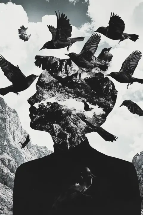Surreal High-Contrast Collage