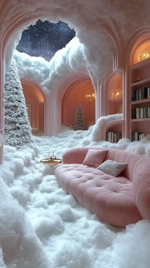 Surreal Snowy Interior Design