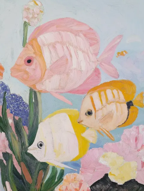 Vintage Lo-Fi Fish Scene