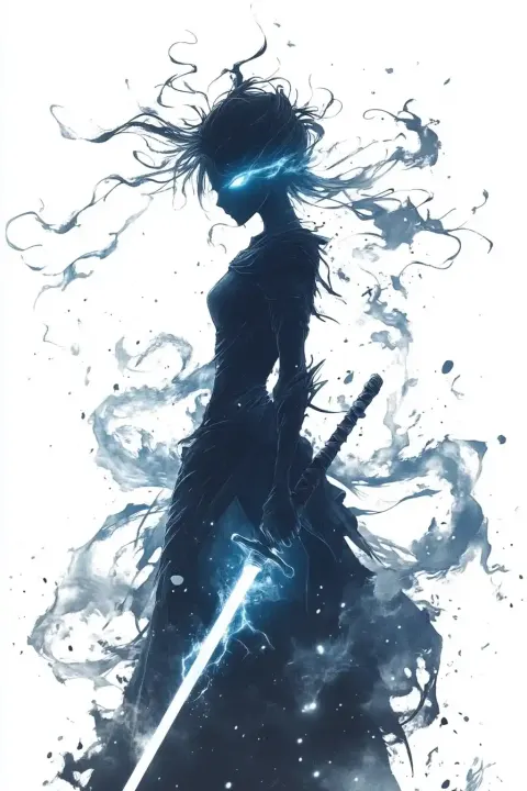 Powerful Anime Character Portrait