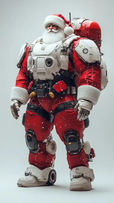Santa Claus Mech Render