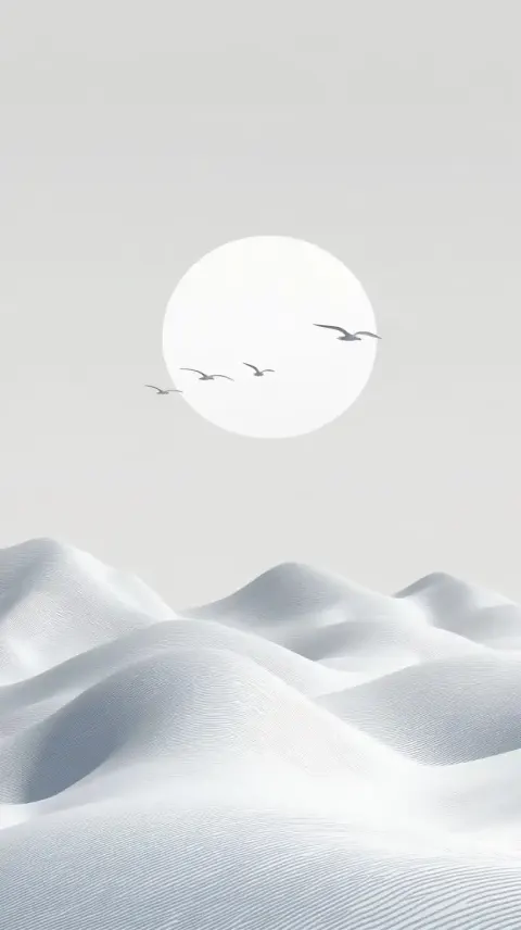 Minimalist Chinese Landscape Poster