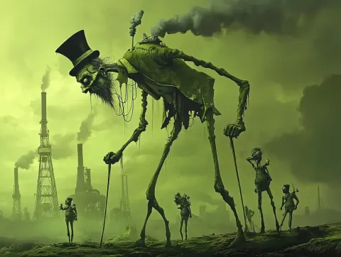 Surreal Dystopia with Creatures