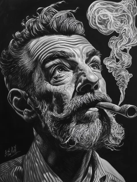 Realistic Bob Smoking Pipe