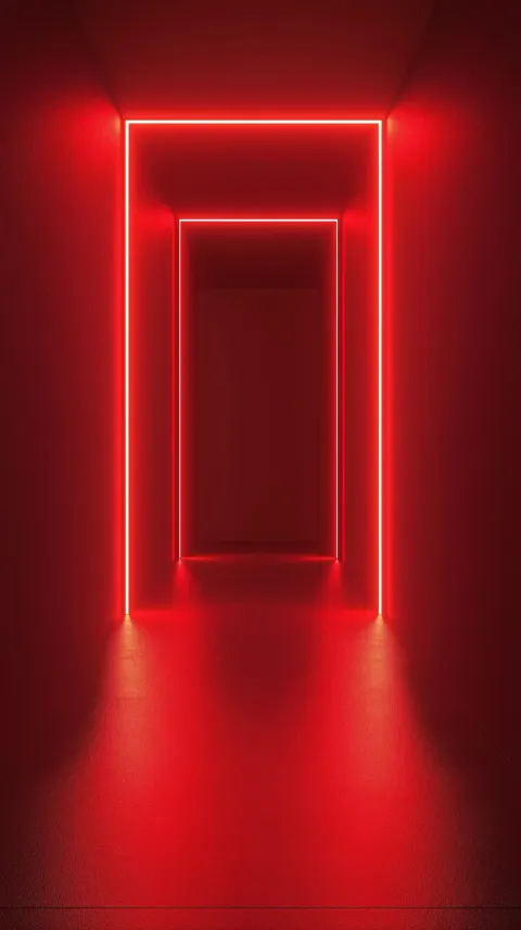 Minimalist Red Room Photography