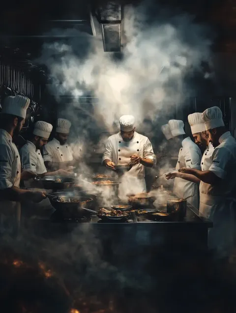 Culinary Action Film Scene