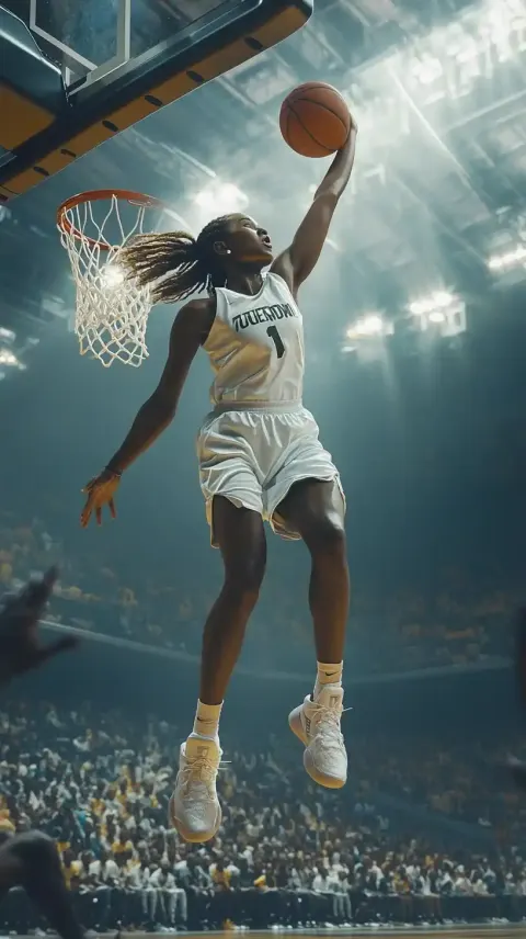 Dunking Player in Arena