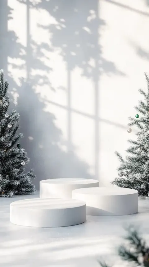 Photorealistic Holiday Podiums