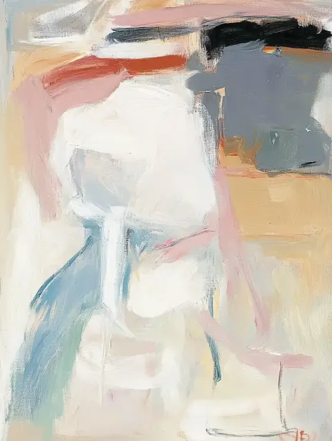Abstract Icy Vista Painting