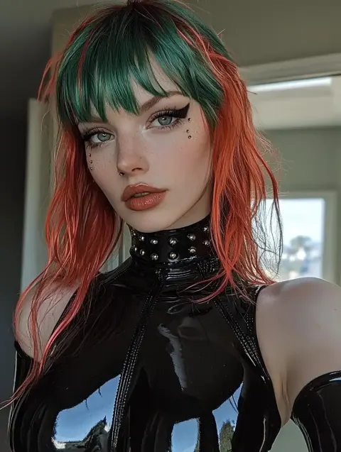 Holly in Latex Selfie