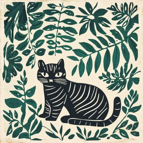 Retro Indian Block Print