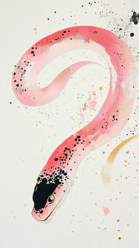 Polka Dot Snake Illustration