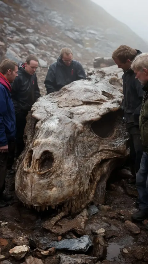 Thawing Ancient Creature Scene
