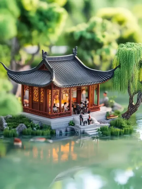 Isometric Clay World Scene
