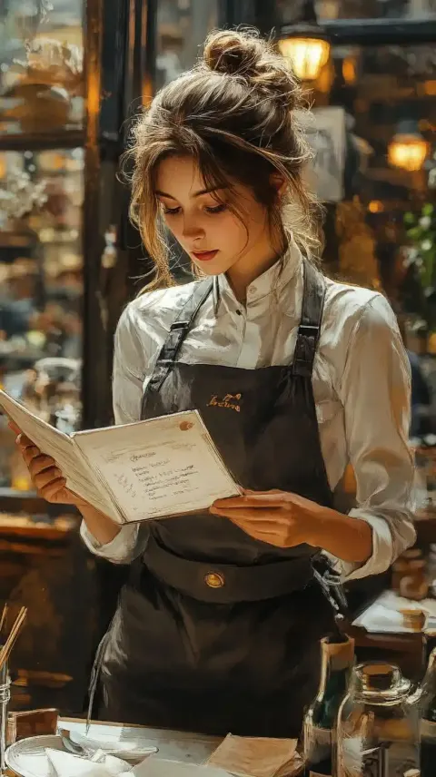 Cafe Waitress in Drama