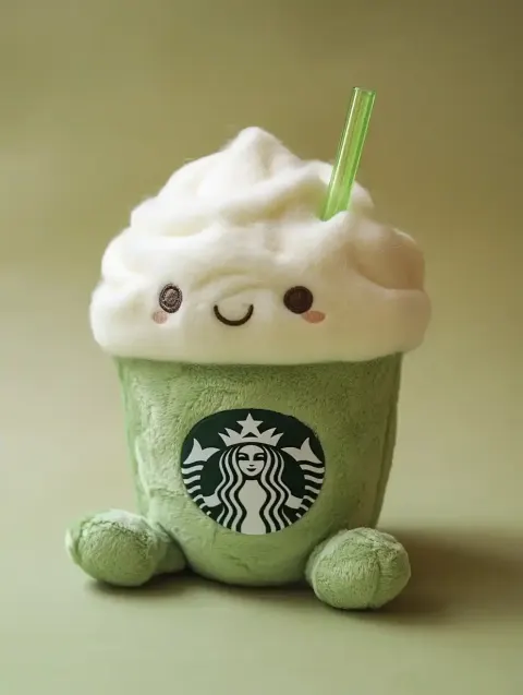 Plush Matcha Frappuccino Toy