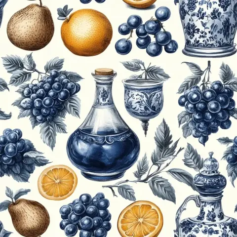 De Jouy Kitchen Illustration