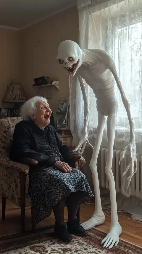 Grandmother and Creature Portrait