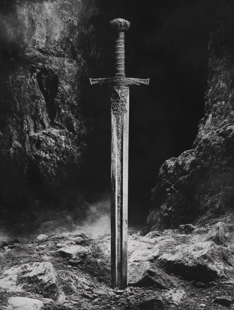 Vintage Sword in Earth