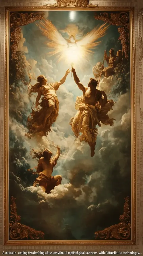 Futuristic Mythology Ceiling Fresco