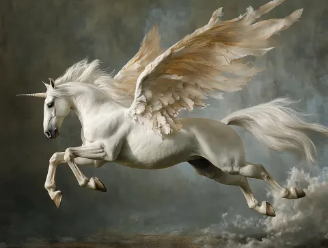 Photo Realistic Pegasus Leap