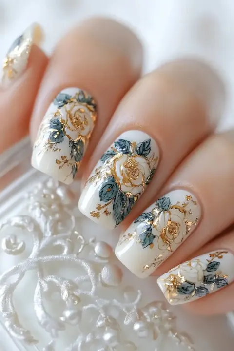 Photorealistic Calligraphy Nails