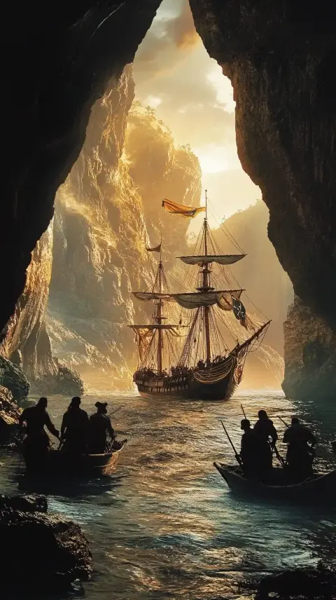 Jack Sparrow Sailing Scene