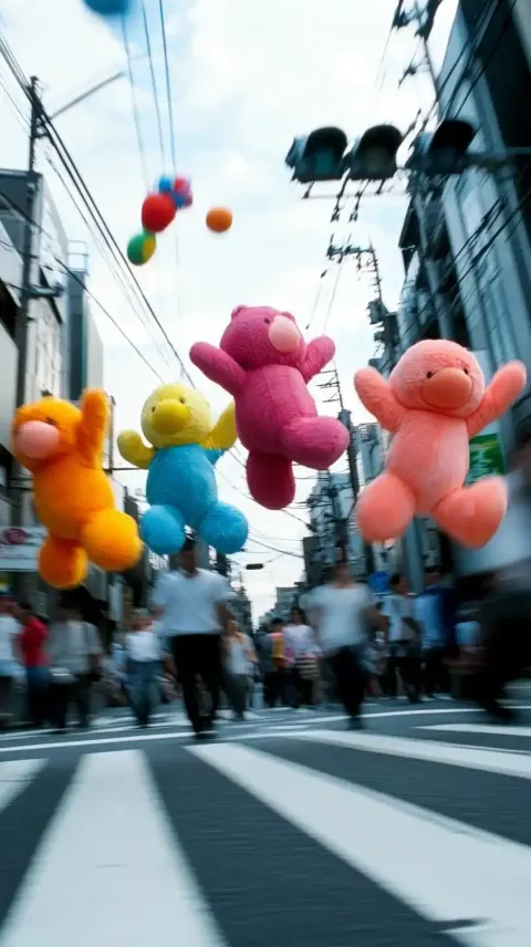 Plush Toys in Motion