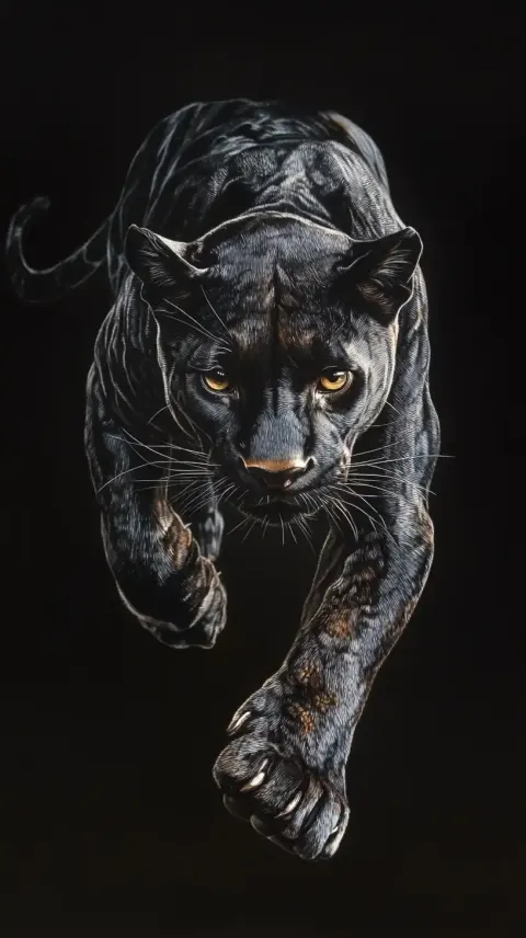 Black Panther on Black