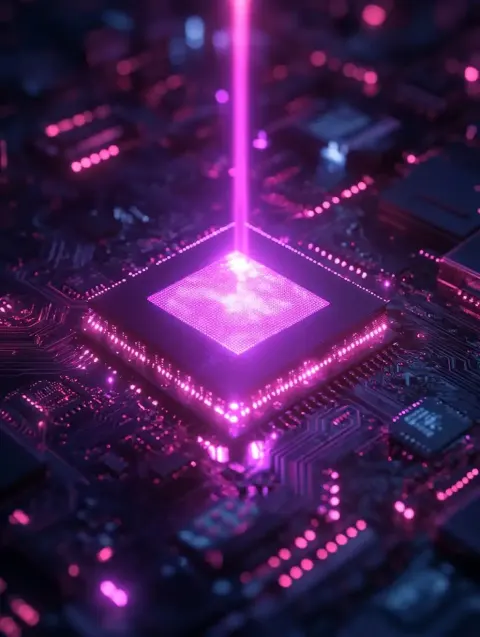 Illuminated Chip Illustration