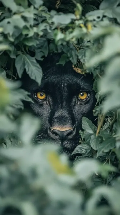 Black Panther in Foliage