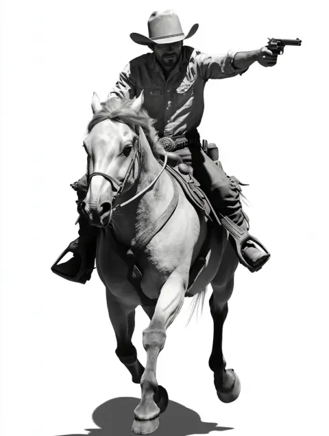 Photo Realistic Cowboy Bandit