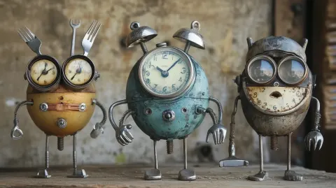 Vintage Toy Assemblage Art