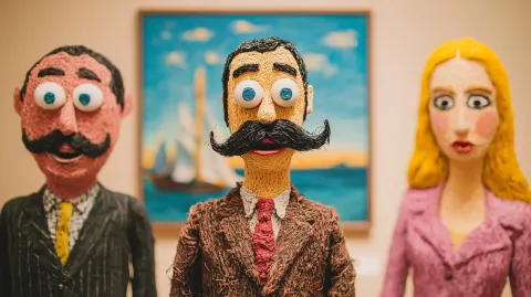 Museum Moustache in Pastels