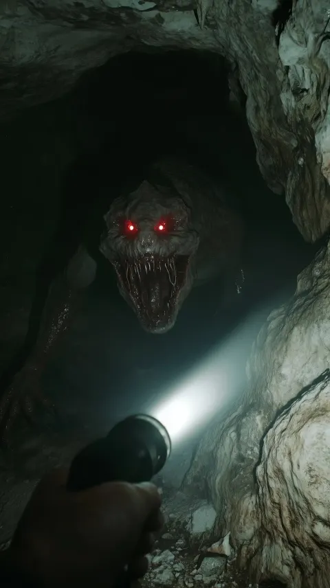 Cave Encounter with Creature
