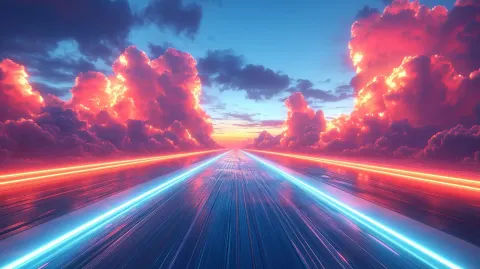 Futuristic Track in Disney Style