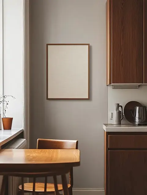 Hyper-Realistic Mid-Century Kitchen