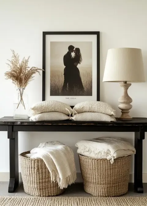 Minimalist Console Table Arrangement